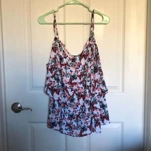 Butterfly sleeveless blouse